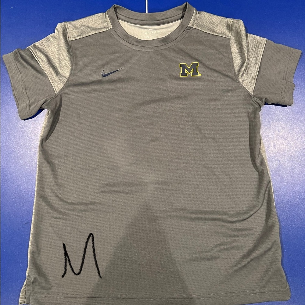Gray Nike Michigan Short Sleeve